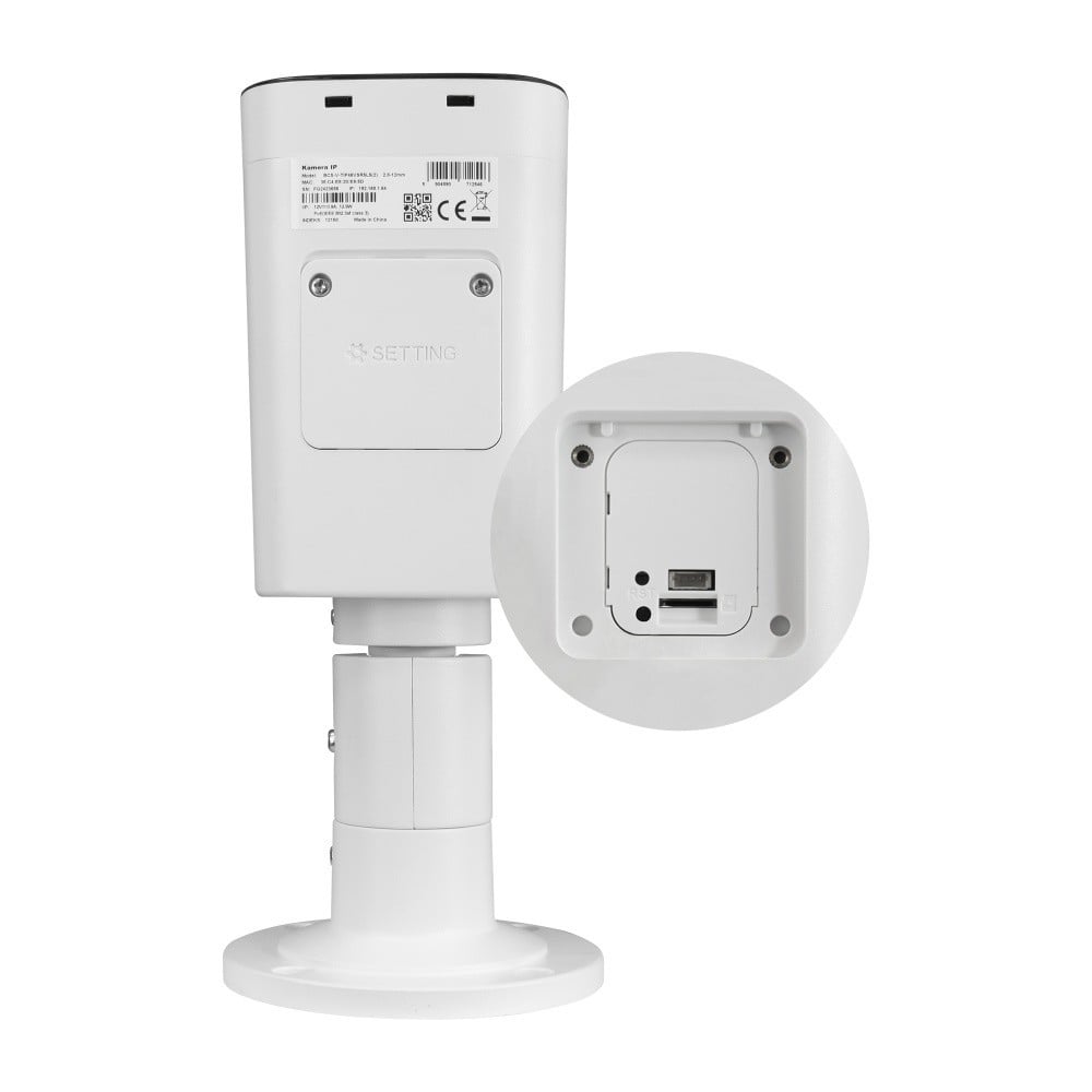 BCS BCS-V-TIP46VSR5L5(2) Caméra Tubulaire IP 6MP avec Technologie NightColor et Motozoom