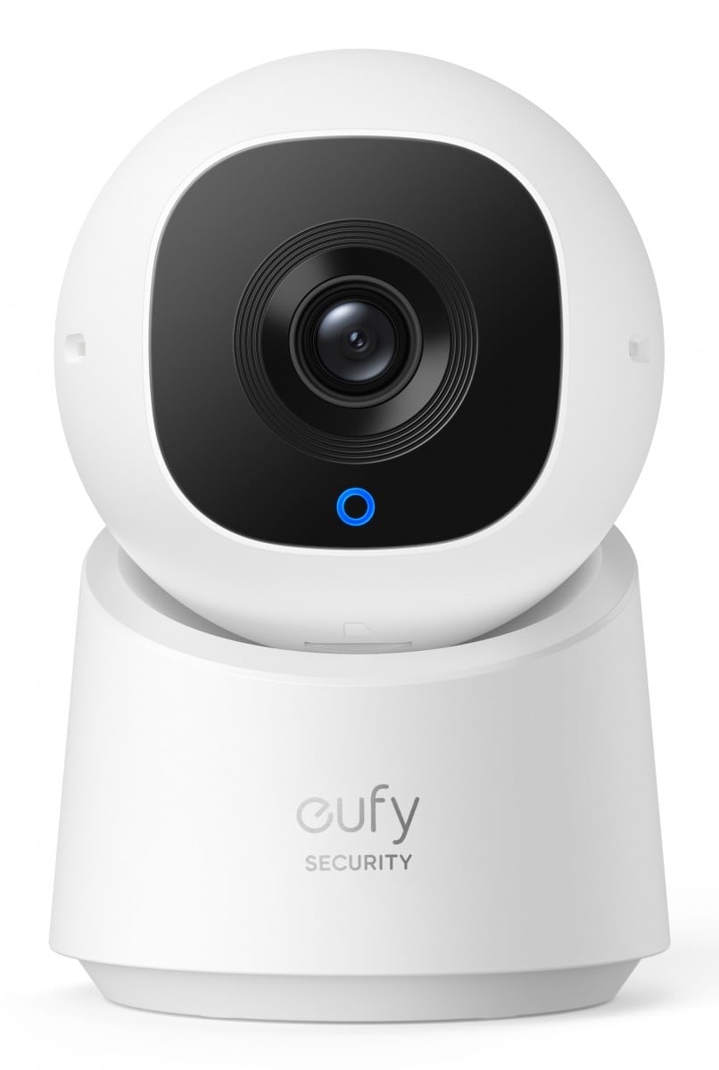 Eufy T8W11321 Caméra intérieure C220 Caméra intérieure 2K, rotation 360°, Wi-Fi, microSD