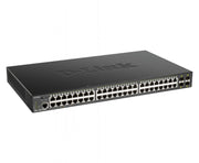 D-Link DGS-1250-52XMP commutateur réseau Géré L3 Aucun Connexion Ethernet, supportant l'alimentation via ce port (PoE) Noir