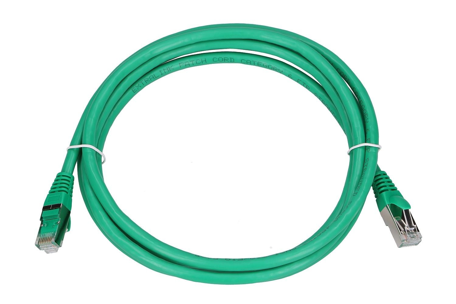 Extralink EX.7737 câble de réseau Vert Cat6 F/UTP (FTP) Rond