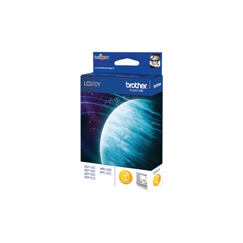 BROTHER LC-970 cartouche d encre jaune capacite standard 300 pages pack de 1