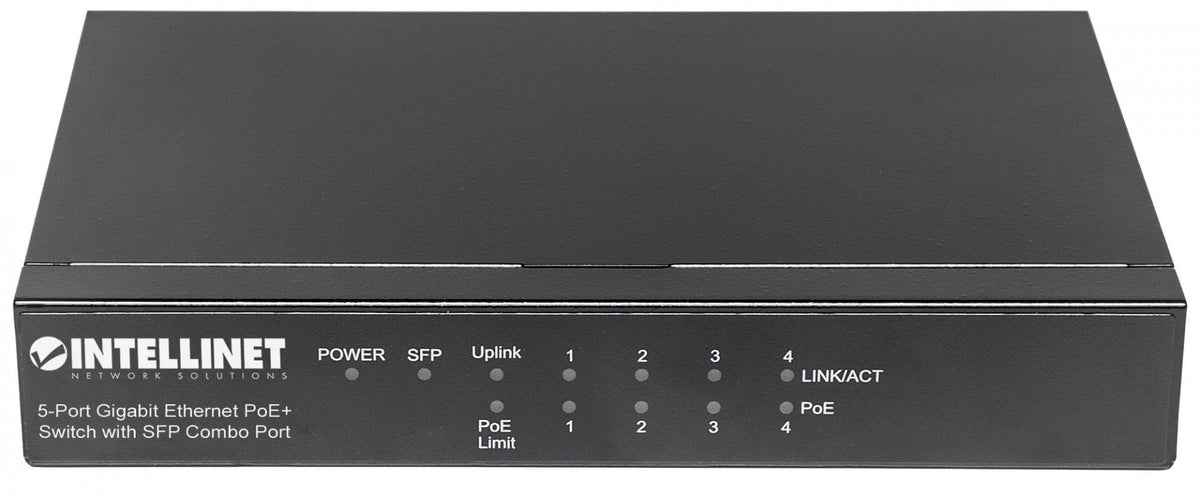 Intellinet 561174 Commutateur Gigabit 5 ports PoE+ 1SFP