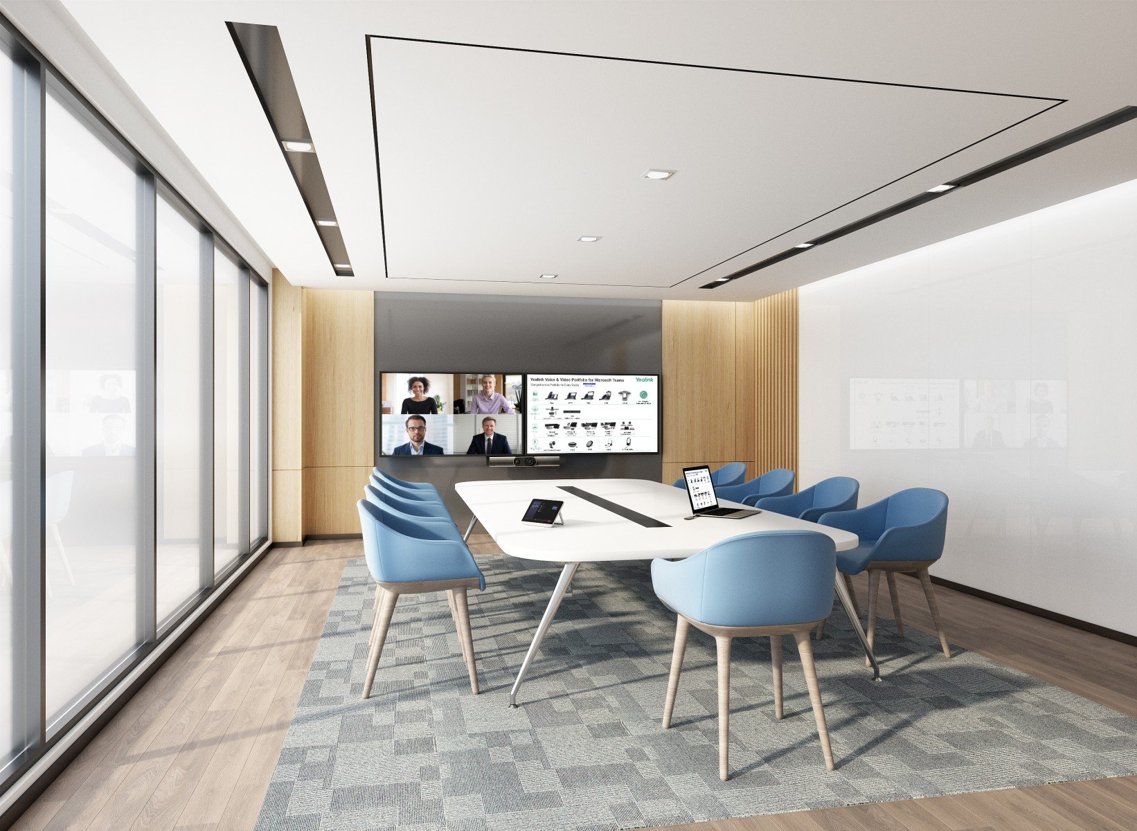 Barre de collaboration vidéo Yealink MeetingBar A30 pour Teams