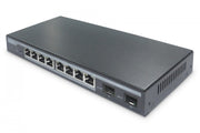 Digitus DN-95344 commutateur réseau Gigabit Ethernet (10/100/1000) Connexion Ethernet, supportant l'alimentation via ce port (PoE) Noir