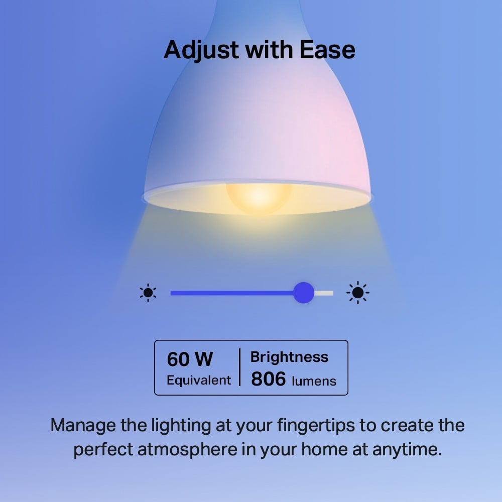 TP-LINK L530E Smart WiFi LED bulb Multicolor 2.4GHz IEEE 802.11b/g/n E27 8.7W 2500K