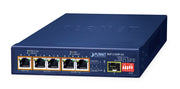 PLANET BSP-115HP-5A commutateur réseau Non-géré Gigabit Ethernet (10/100/1000) Connexion Ethernet, supportant l'alimentation via ce port (PoE) Bleu