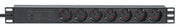 Intellinet 715140 unité de distribution d'énergie 7 sortie(s) CA Noir