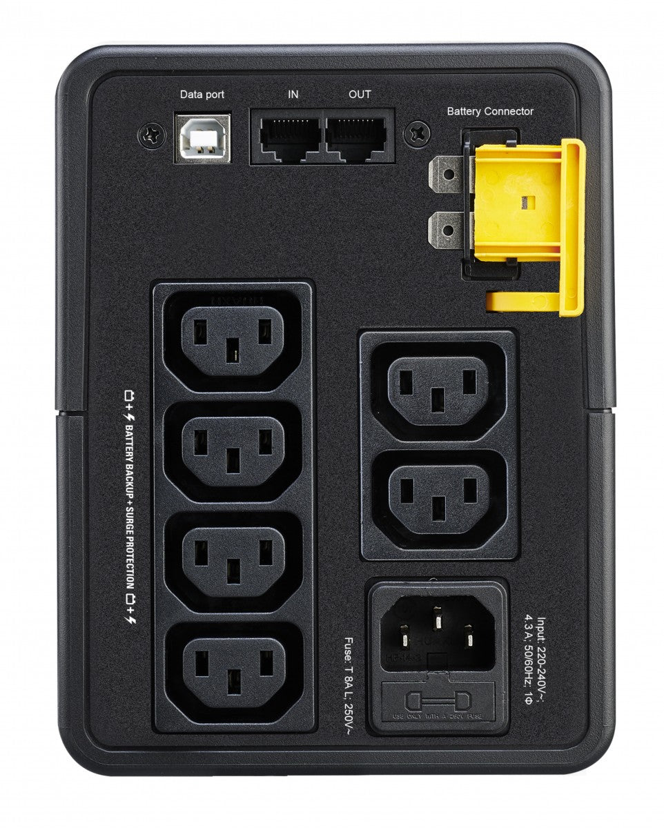 APC Back-UPS BX950MI UPS AC 230V 520Watt 950VA output connectors 6 Black