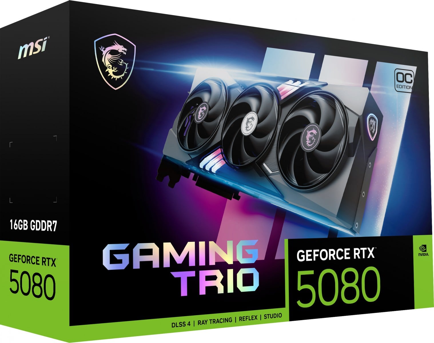 MSI GeForce RTX 5080 Gaming Trio OC 16GB GDDR7 DLSS4