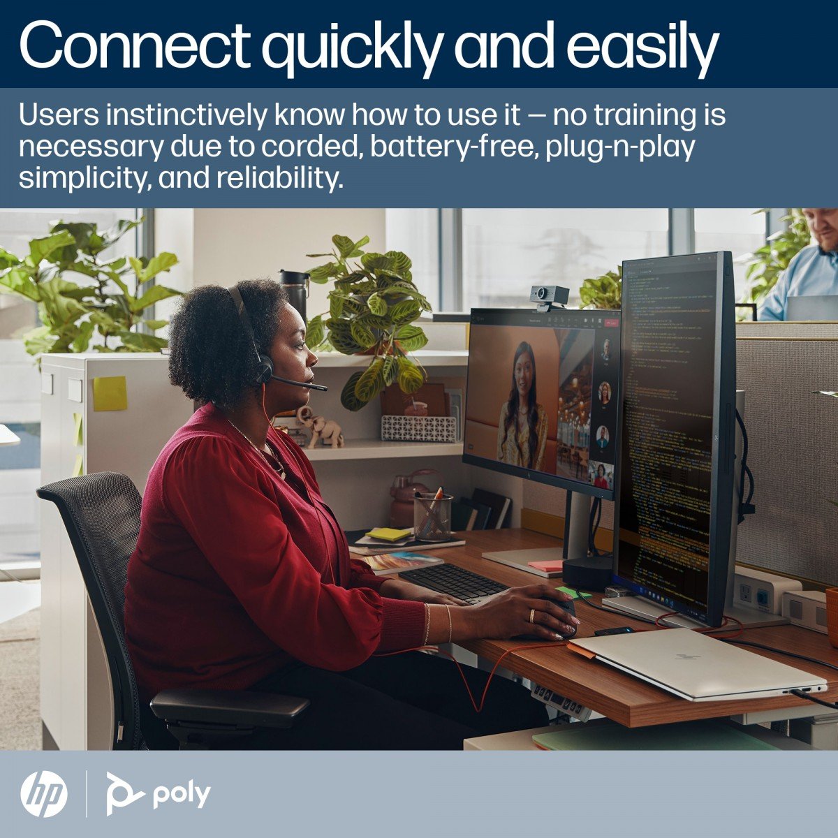 Poly BW 3310 Mono -M USB-C HS+USB-C/A