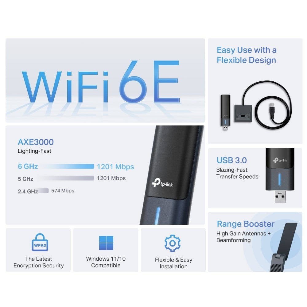 TP-Link Archer TXE50UH WLAN 3000 Mbit/s