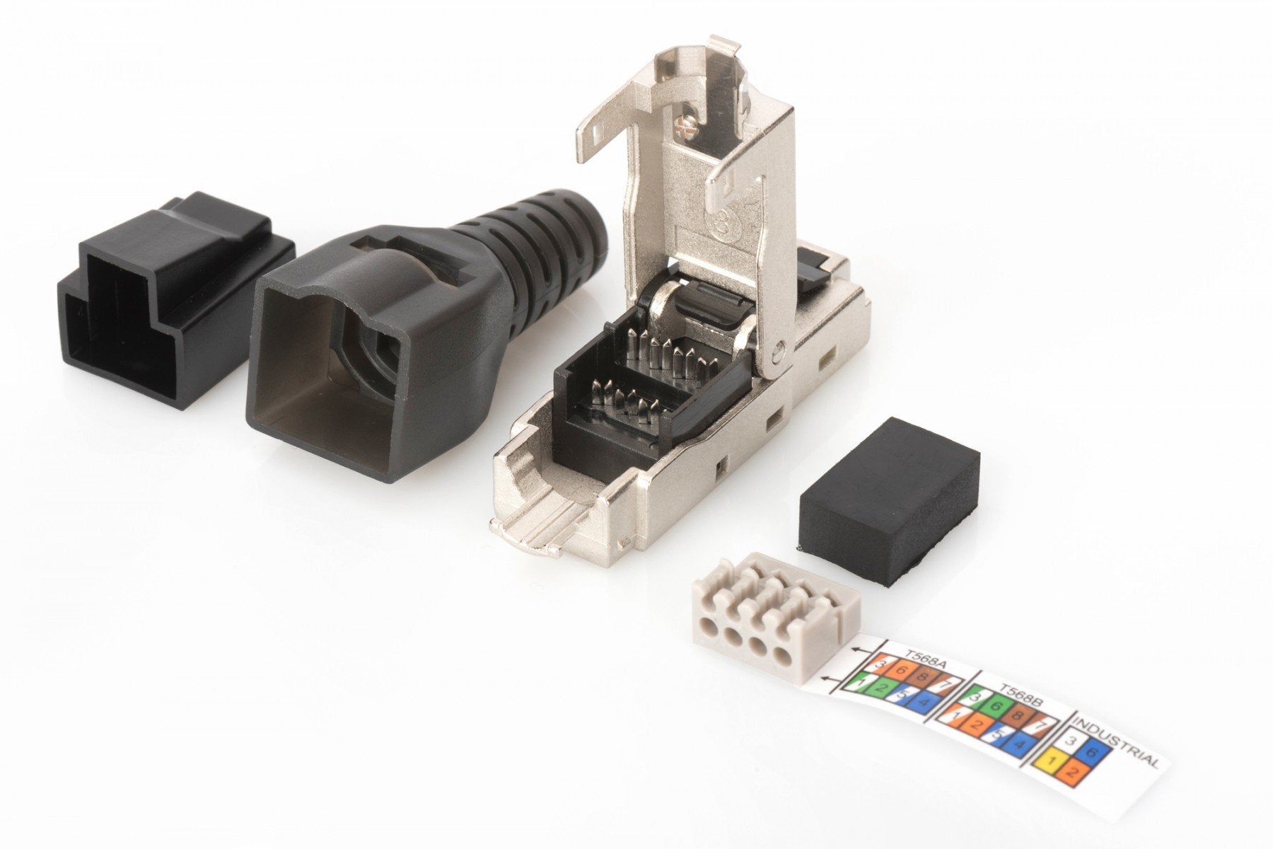 Digitus DN-93631 connecteur de fils RJ-45 Acier inoxydable