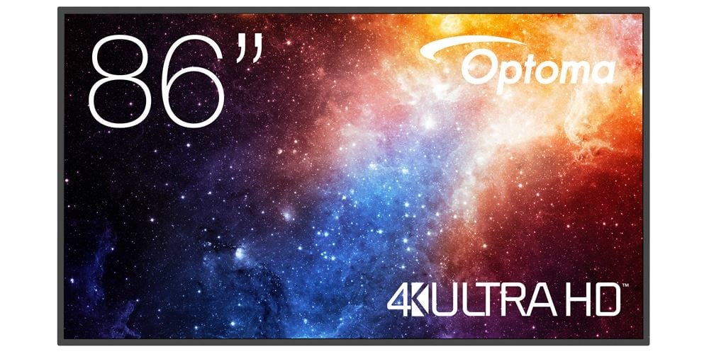 OPTOMA N3861K Écran LED 86" - 4K UHD 24/7j - 4Go/32Go - 450cd/m²- sans fil 2.4G/5G - 3H + USB-C - RJ45 Android 11