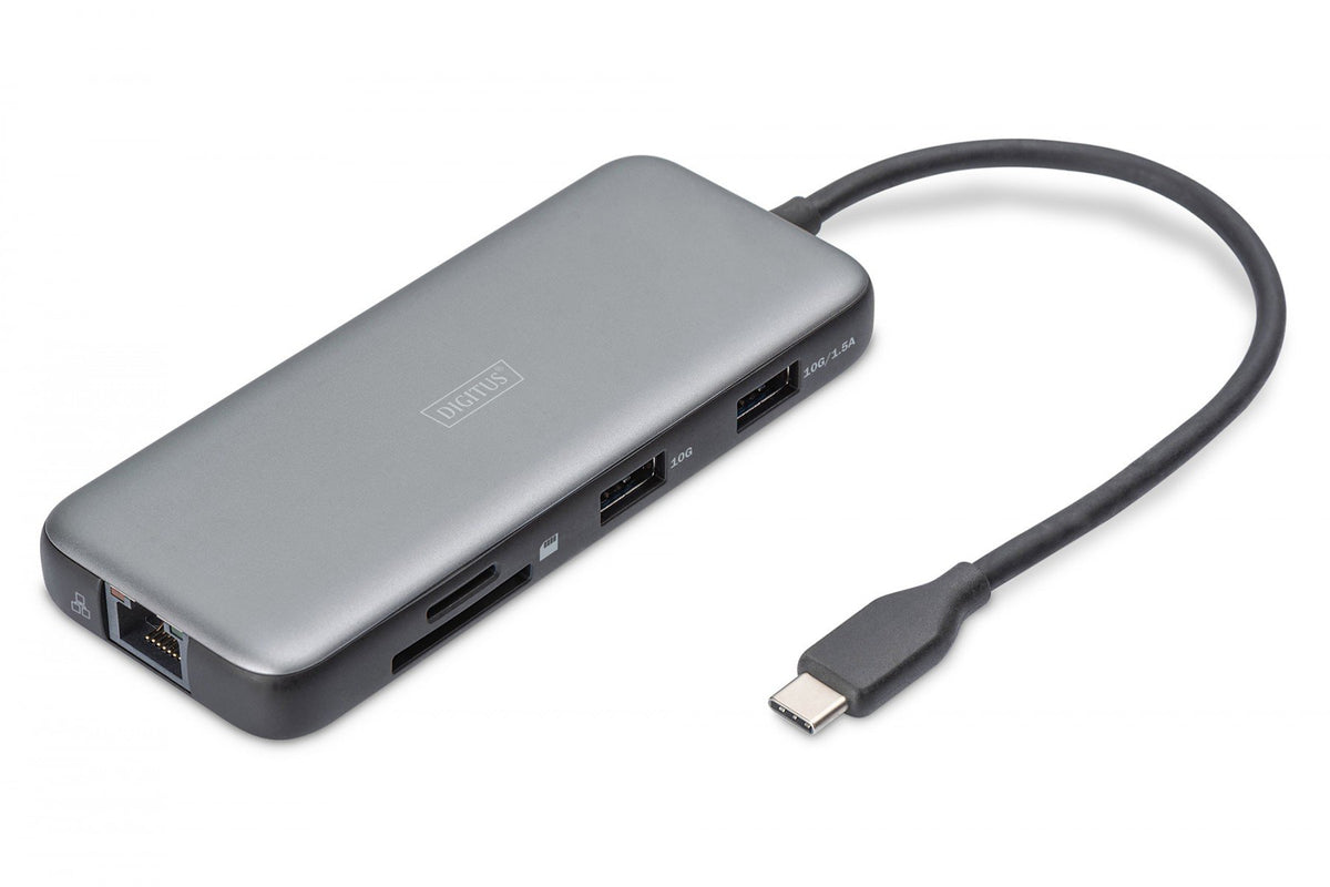 Station d'accueil USB-C 7 ports, max. 4K/60Hz avec HDR, HDMI, USB-A 3.2 Gen2, Ethernet Gigabit, SD/Micro SD, PD 100W