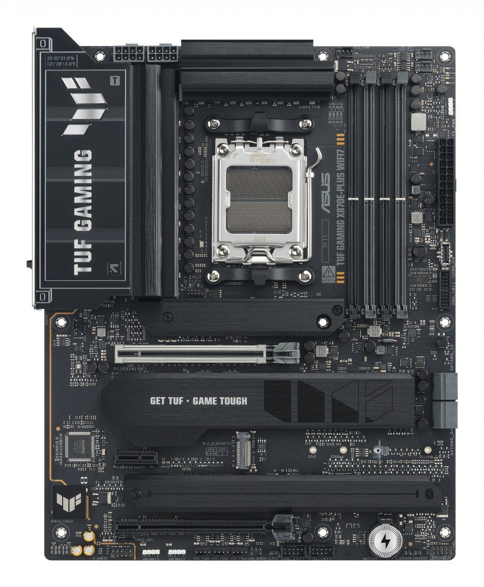 ASUS TUF GAMING X870E-PLUS WIFI7 AMD AM5 ATX motherboard 4xDDR5 PCIe 5.0 x16 4xM.2 1xHDMI 2xSATA