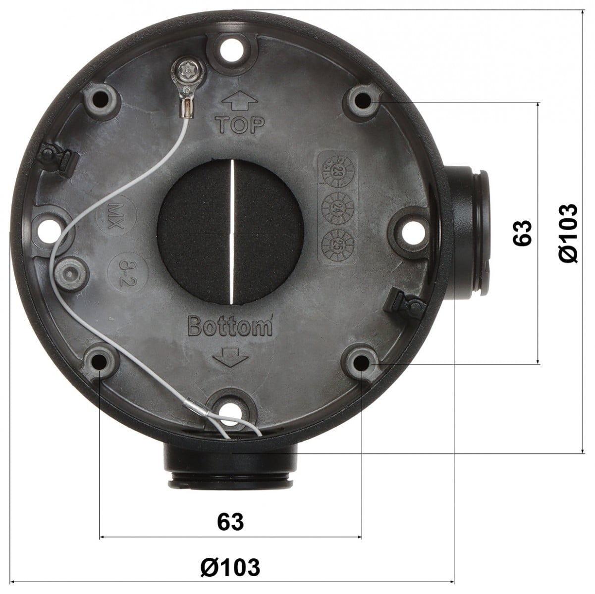 Hikvision DS-1260ZJ-Black Junction box