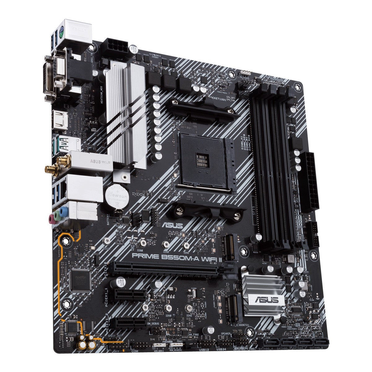ASUS PRIME B550M-A WIFI II AM4 mATX MB 4xDDR4 2xM.2 4XSATA