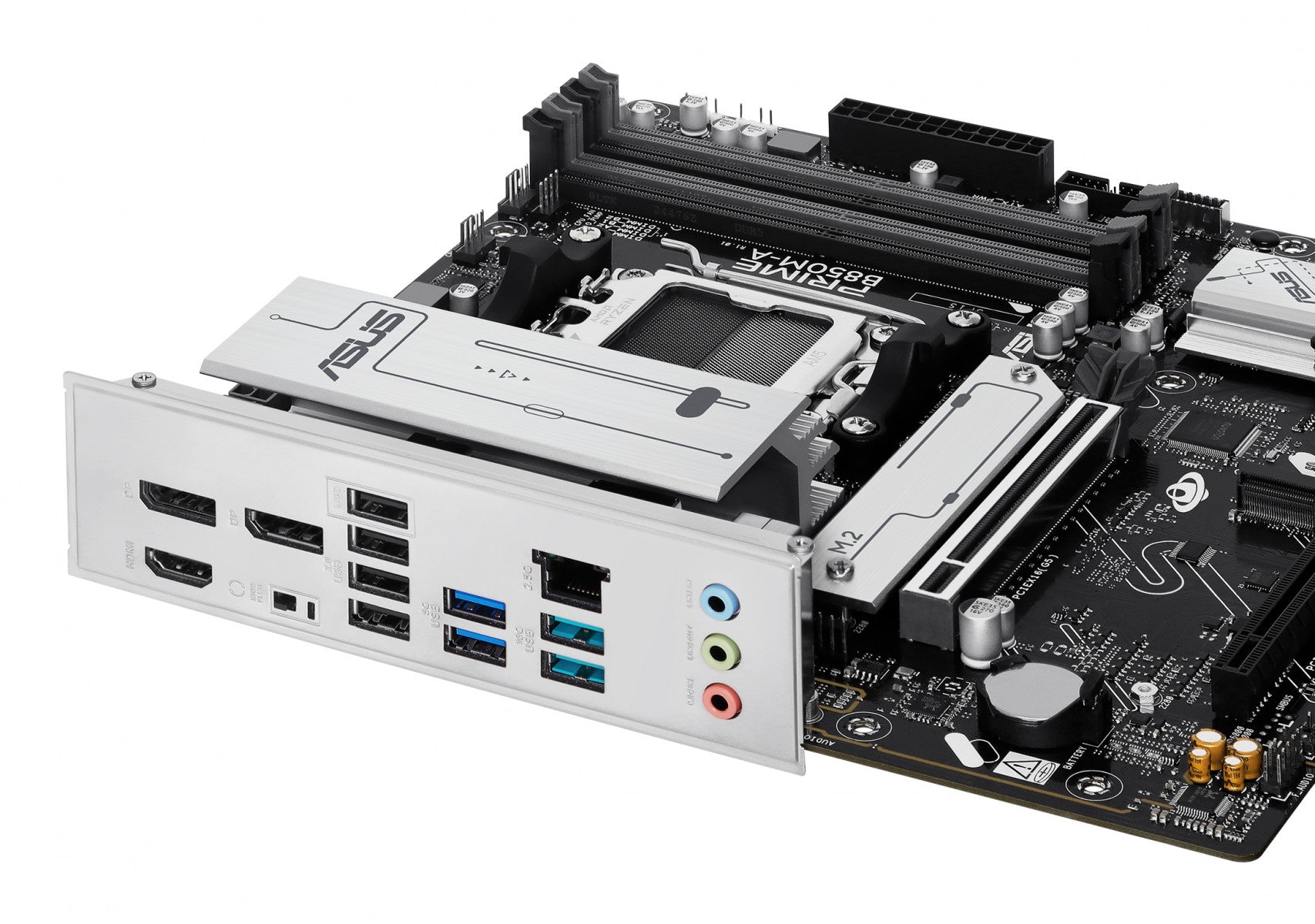 ASUS AMD B850 DDR5 mATX motherboard 1xHDMI 1xDP 3xM.2 4xSATA
