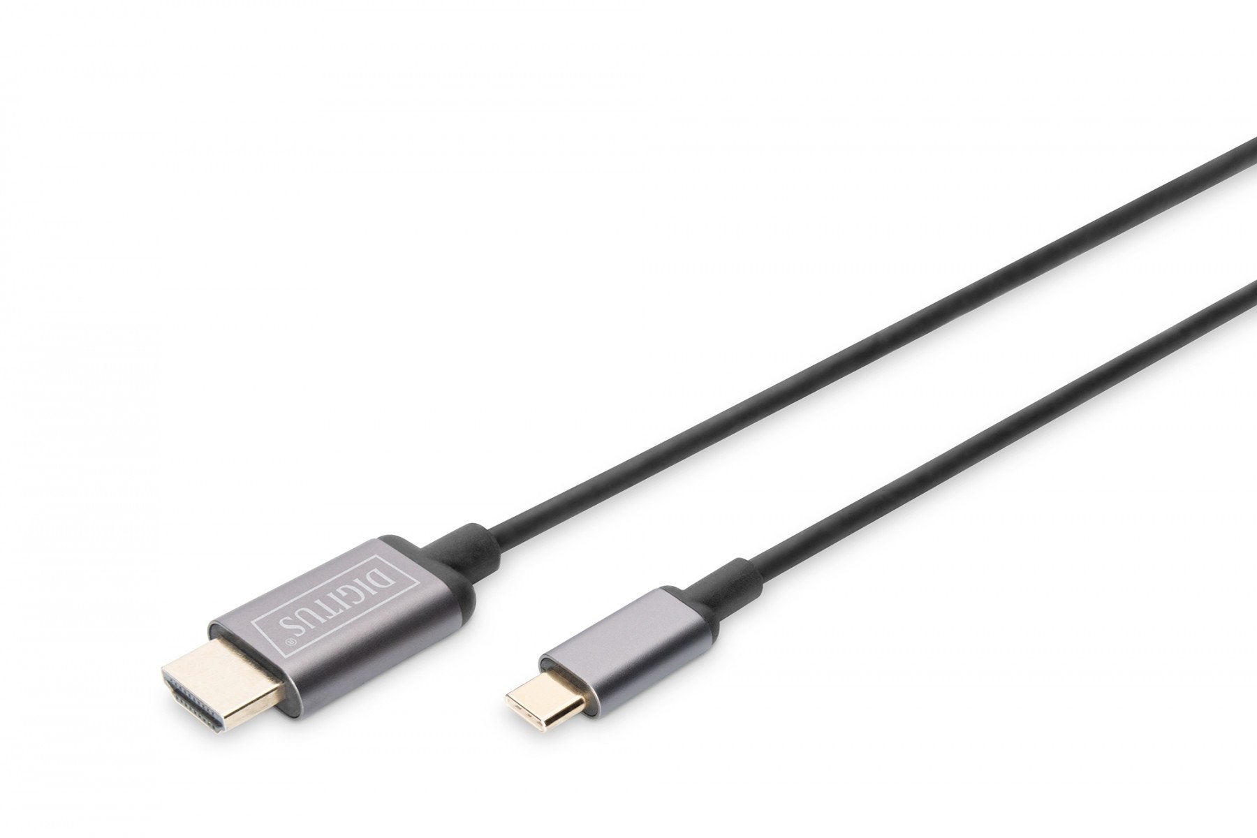 Digitus DA-70821 câble vidéo et adaptateur 1,8 m USB Type-C HDMI Type A (Standard) Gris
