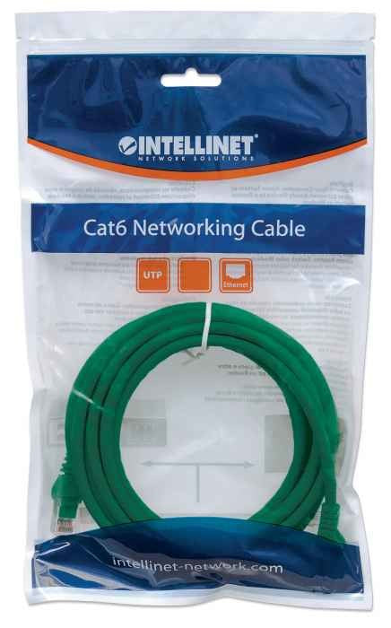 Intellinet Cat6 UTP câble de réseau Vert 1,5 m U/UTP (UTP)