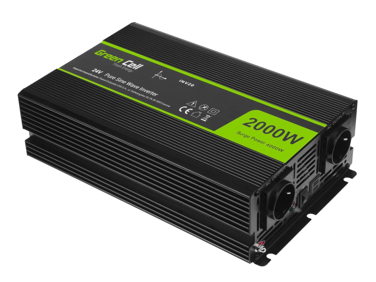 Green Cell INV20 - Universel - Intérieure - 24 V - 4000 W - 230 V - DC-to-AC
