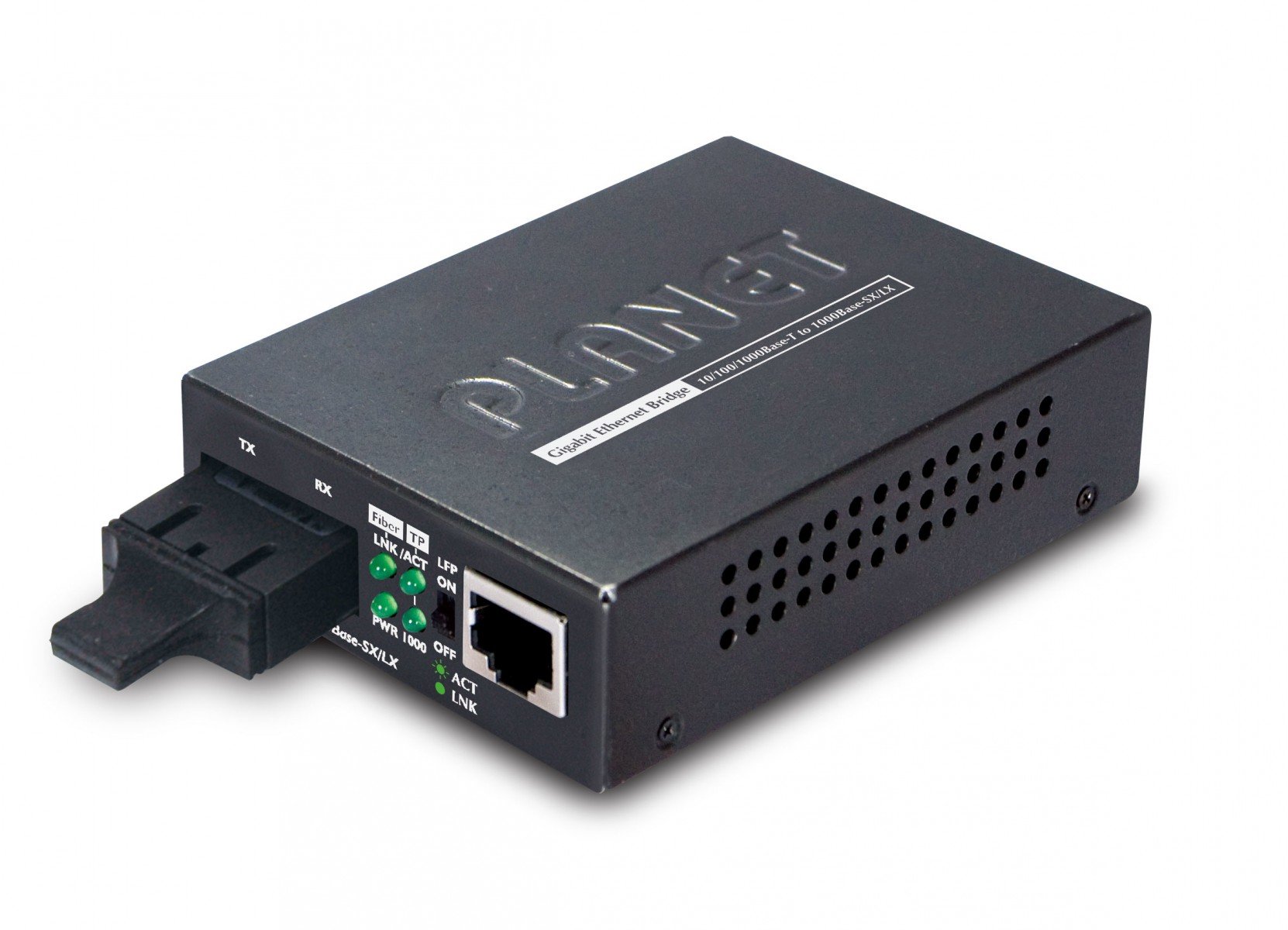PLANET GT-802S convertisseur de support réseau 1000 Mbit/s 1310 nm Noir