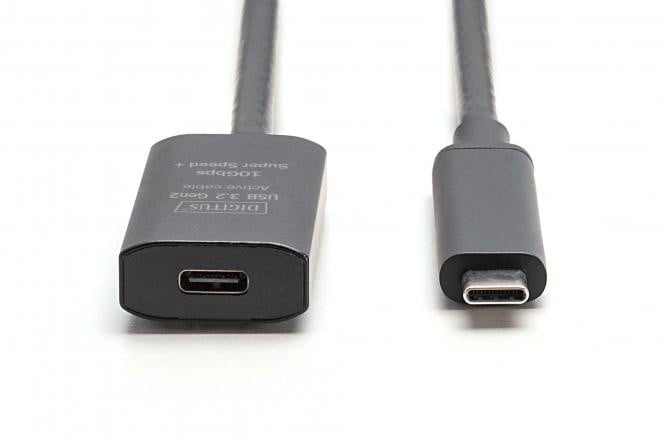 Câble d'extension actif, USB 3.2 Gen2, 10Gbps, USB-C - USB-C, 5m