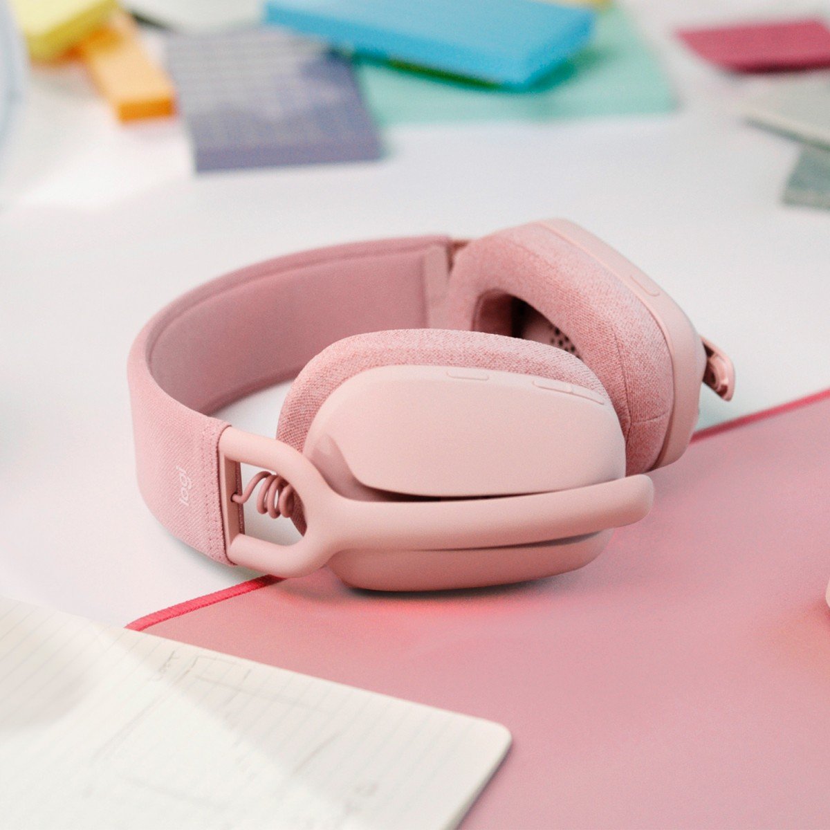 LOGITECH Zone Vibe 100 Headset full size Bluetooth wireless rose