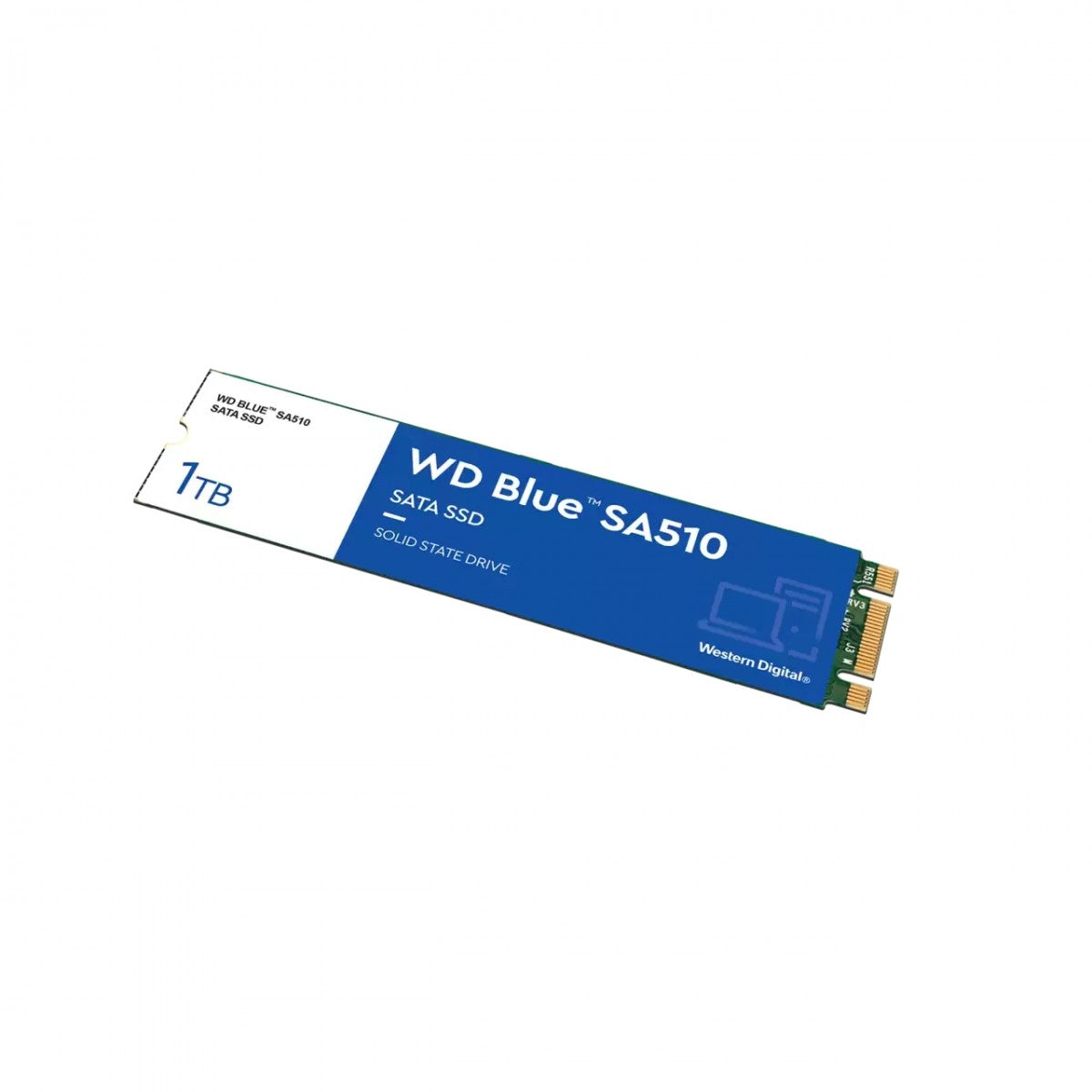 WD Blue SA510 SSD 1To M.2 2280 SATA III 6Gb/s internal single-packed POWERED BY SANDISK