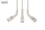 Digitus DK-1632-A-010B Câble de raccordement angulaire CAT 6A F-FTP, cuivre, 1 m, gris