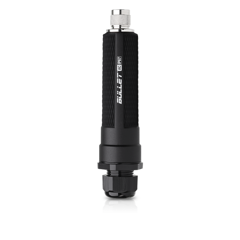 Ubiquiti Networks BULLETAC-IP67 point d'acces réseaux locaux sans fil Noir Connexion Ethernet, supportant l'alimentation via ce port (PoE)
