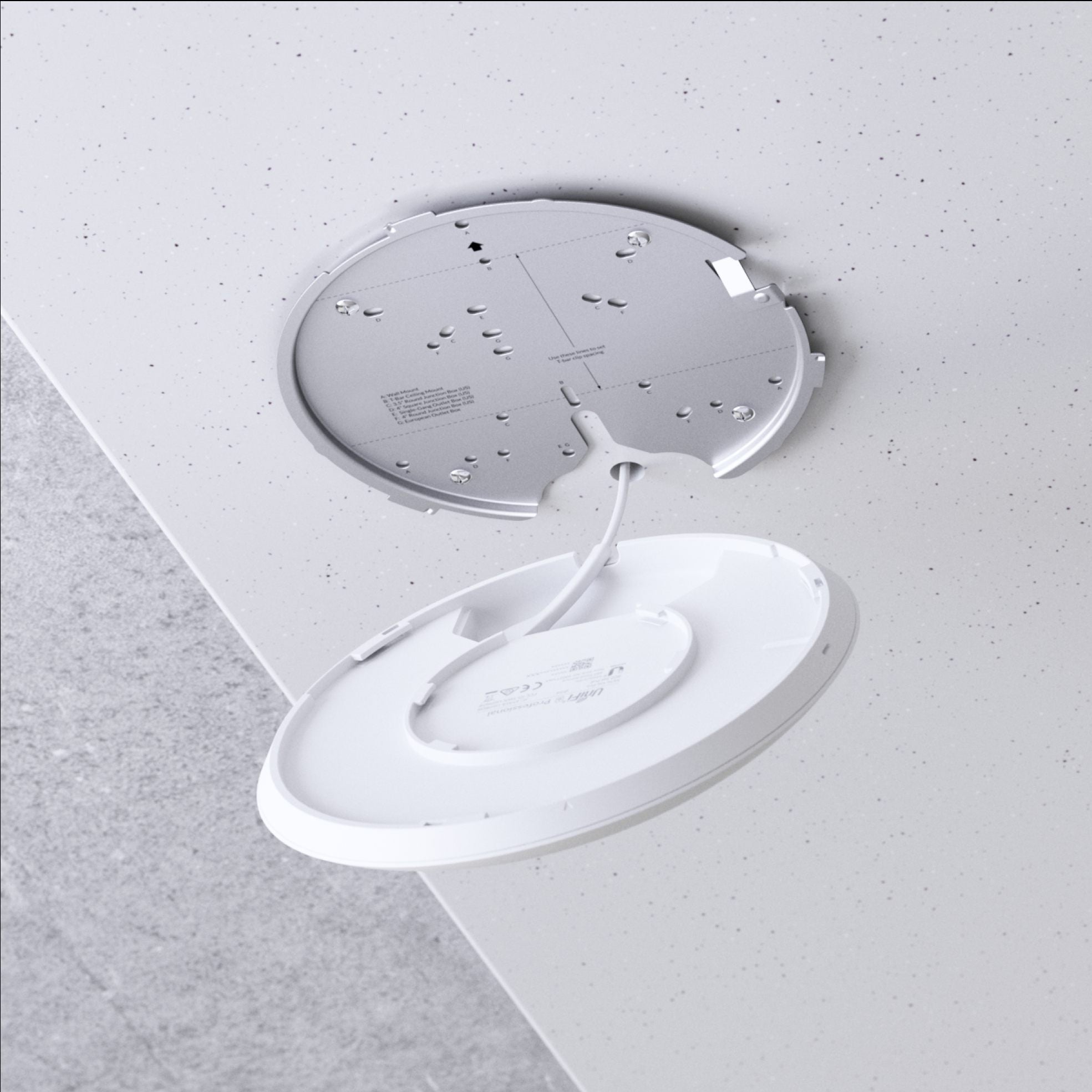 Ceiling-mount WiFi6E AP with 2.5GbE 10.