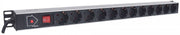 Intellinet 714044 unité de distribution d'énergie 12 sortie(s) CA 1U Noir