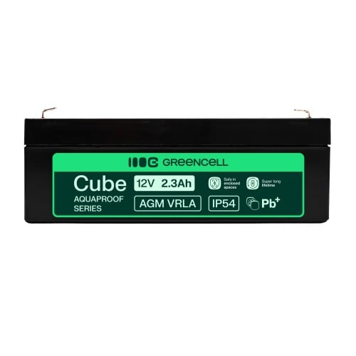 Batterie sans entretien Green Cell AGM VRLA 12V 2.5Ah pour caisses enregistreuses, jouets (178x36x66mm)