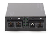 Digitus DN-82124 convertisseur de support réseau 1000 Mbit/s 1310 nm Monomode, Multimode Noir