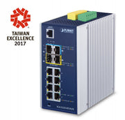 PLANET IGS-5225-8T2S2X commutateur réseau Géré L3 Gigabit Ethernet (10/100/1000) Bleu, Argent