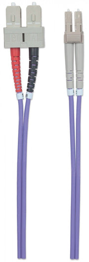 Intellinet 751049 câble de fibre optique 1 m LC SC OM4 Violet