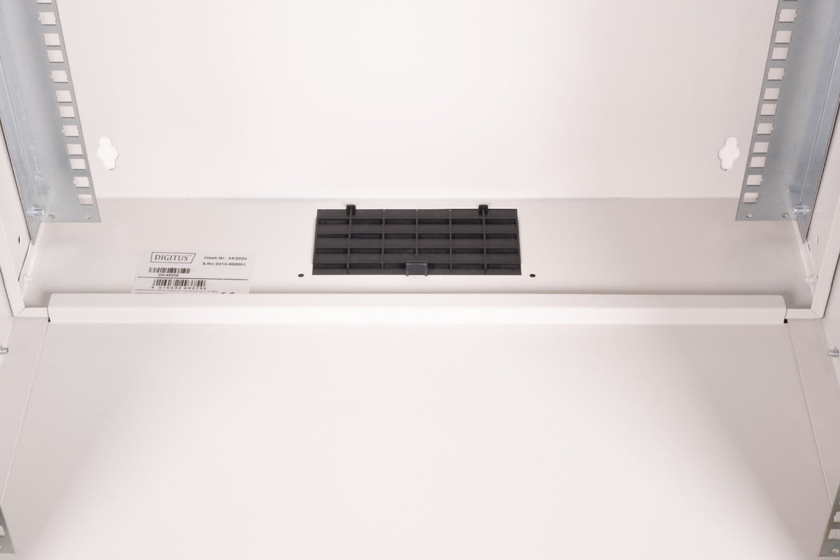 "Armoire réseau murale 19"" 12U, SOHO PRO 595 x 540 x 400 mm, porte perforée, grise, non assemblée, 60 kg"