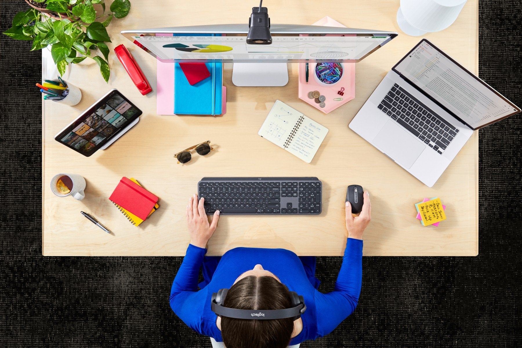 Clavier Logitech MX KEYS Graphite Espagnol Qwerty