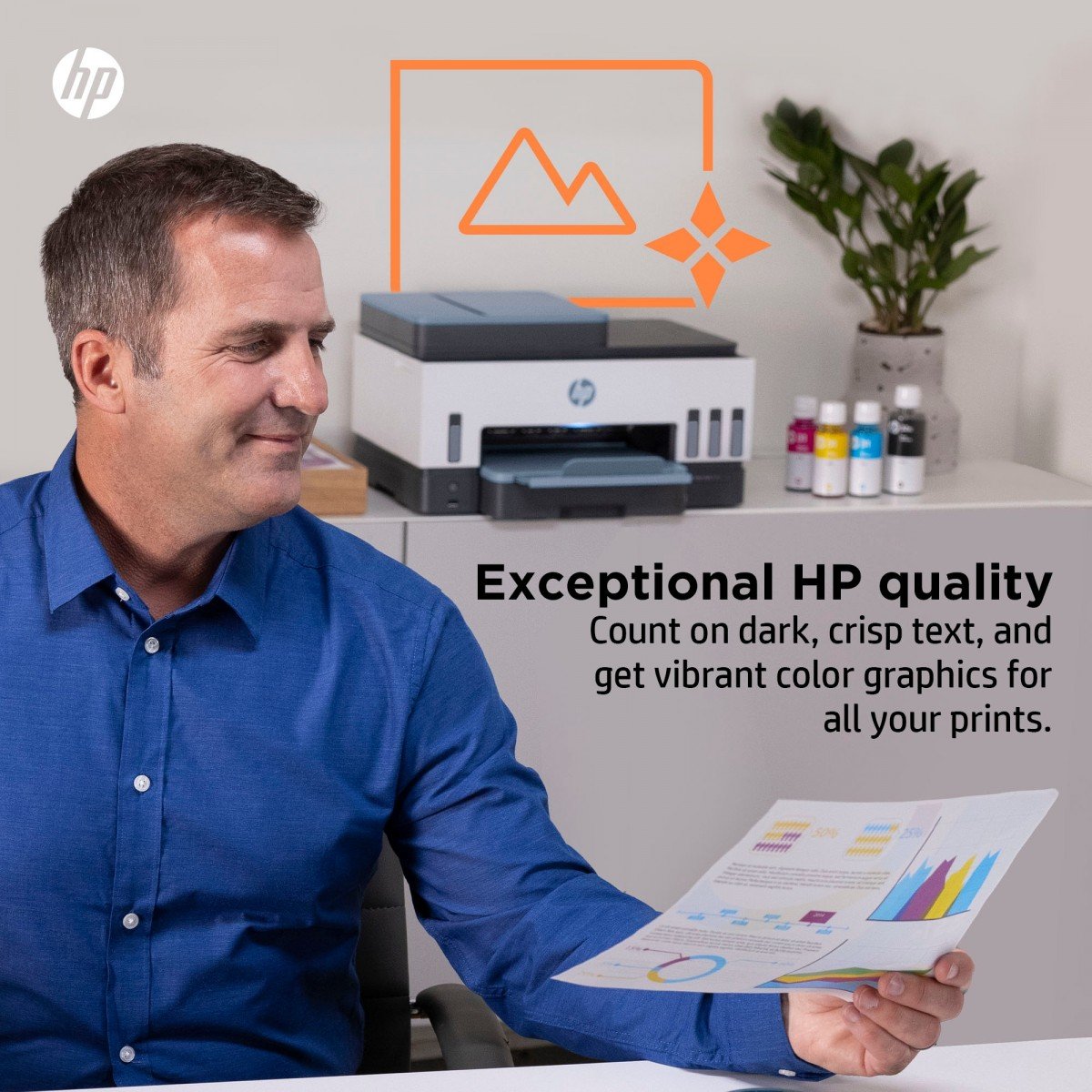 HP Smart Tank 7605 All-in-One MFP colour inkjet refillable A4 13ppm Copy 15ppm Print 250sheets USB Wi-Fi Bluetooth