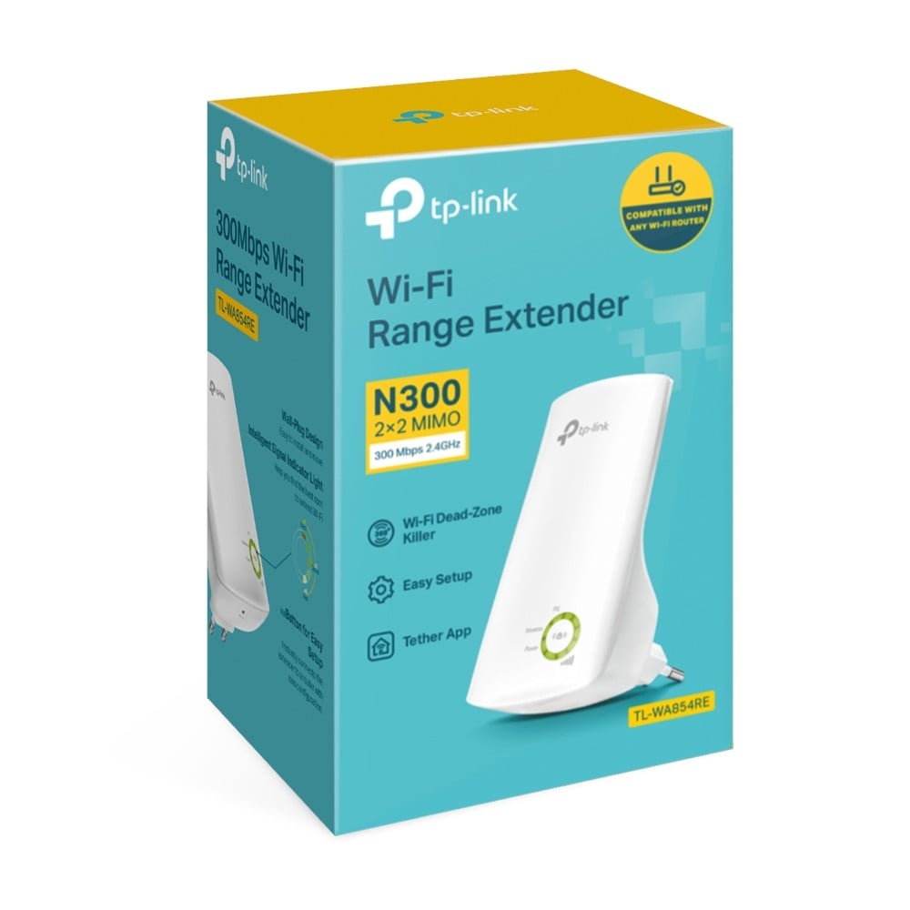 TP-Link TL-WA854RE prolongateur réseau Répéteur réseau Blanc 10, 100 Mbit/s
