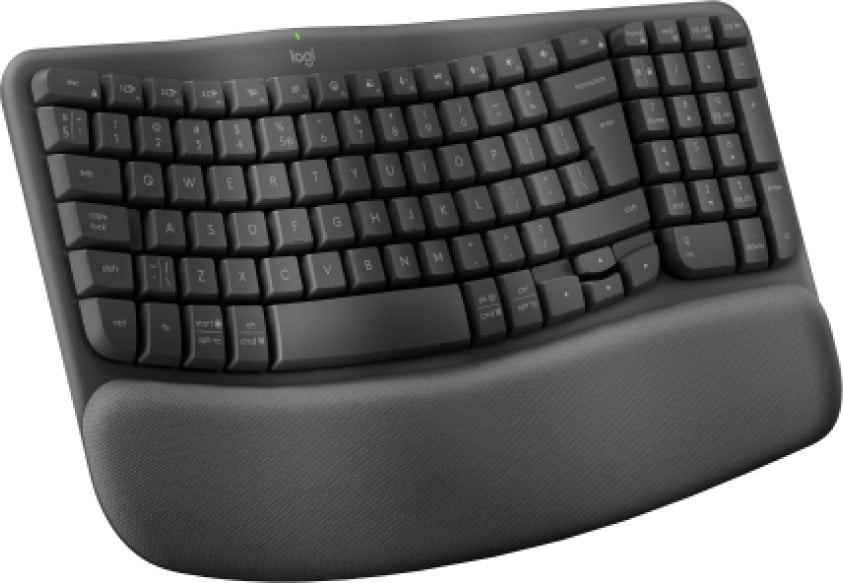 Logitech ERGO Wave Keys clavier Bureau RF sans fil + Bluetooth QWERTY US International Graphite