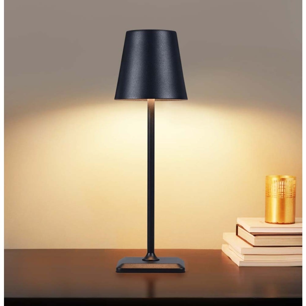 Techly I-LED LAMP-BK Lampe de table LED sans fil tactile noire