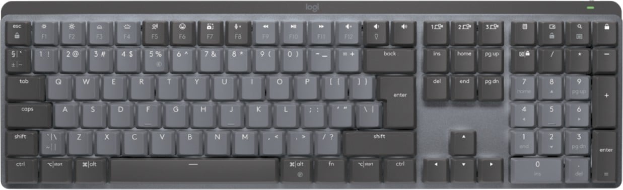 Logitech Master 920-010758 clavier Bureau RF sans fil + Bluetooth QWERTY US International Graphite