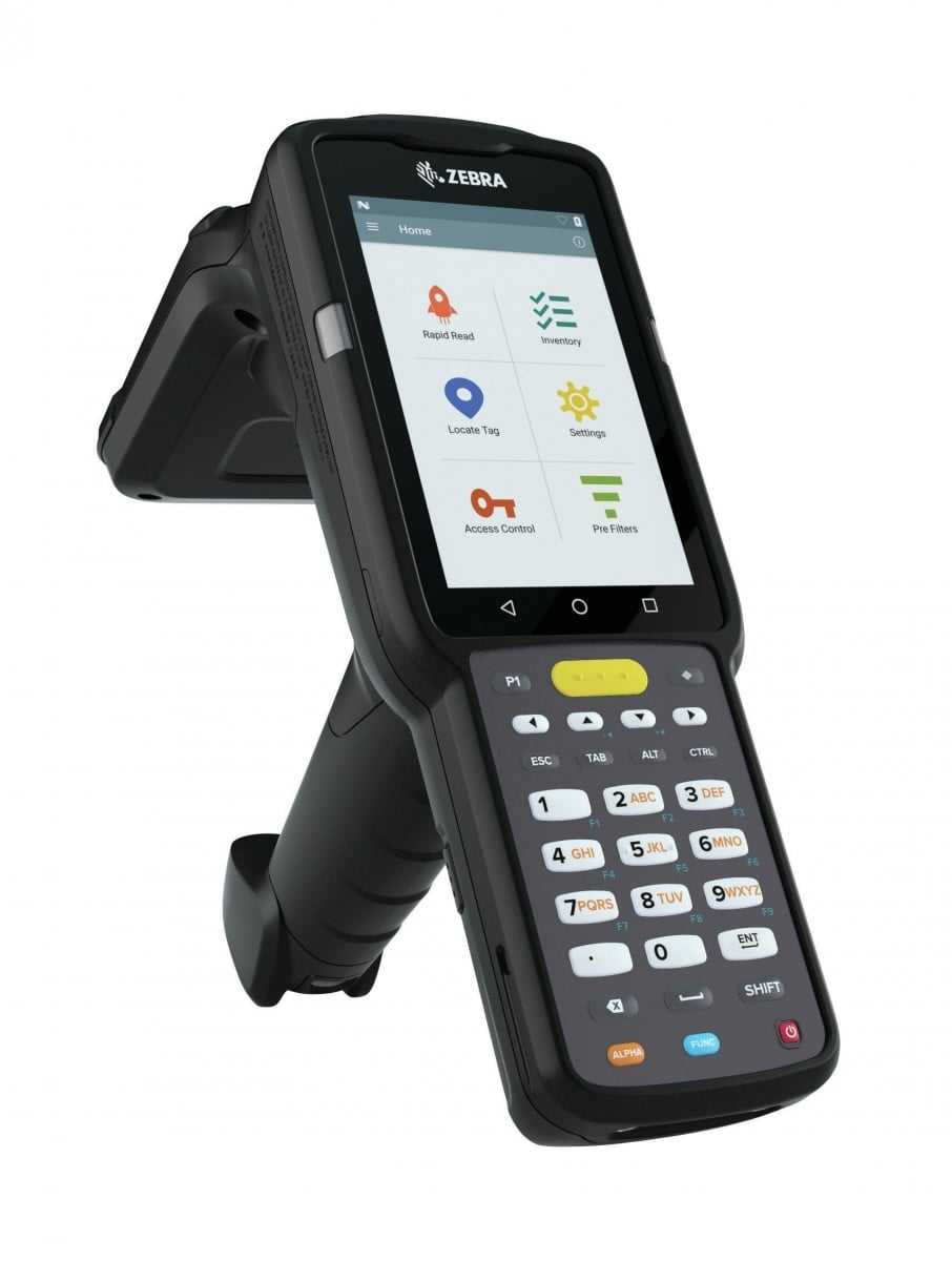 "Zebra MC3330xR ordinateur portable de poche 10,2 cm (4"") 800 x 480 pixels Écran tactile 680 g Noir"