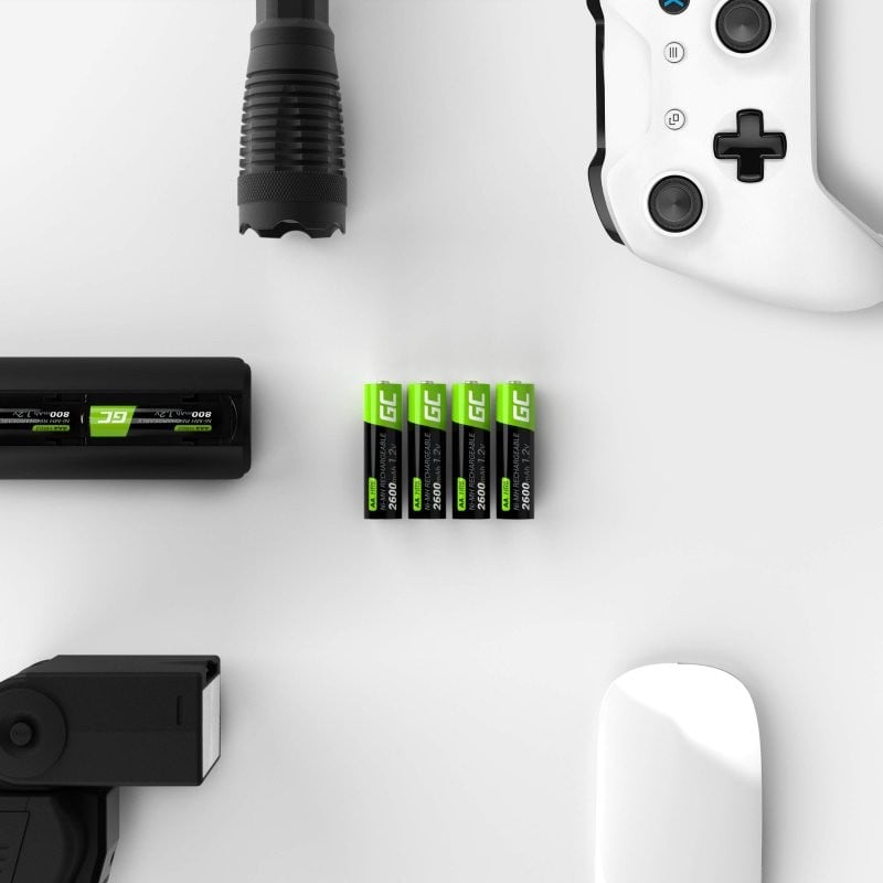 Green Cell GR10 Piles rechargeables 16x AA R6 Ni-MH 2600mAh