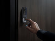 Ajax Systems 66391.125.BL1 Interphone Vidéo Sans Fil DoorBell avec IA, Capteur PIR et Contrôle par Application (noir)