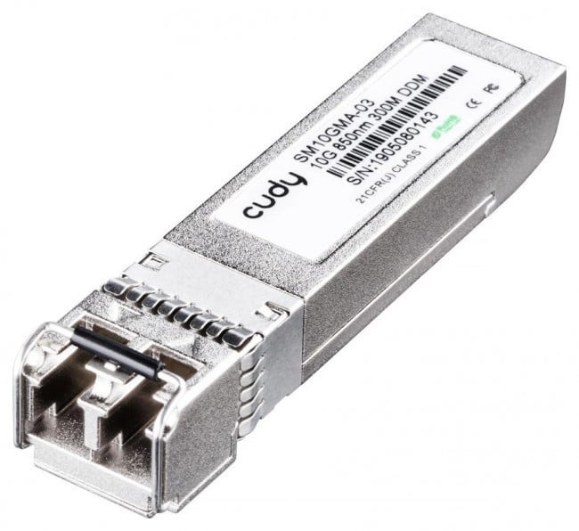 Cudy 10G SFP+ Multi-Mode Optical Module, SM10GMA-03 1.0 module émetteur-récepteur de réseau Fibre optique 10000 Mbit/s SFP+ 850 nm
