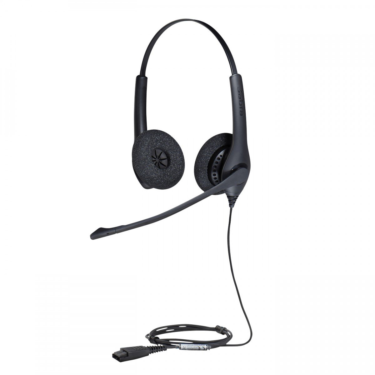 Jabra Biz 1500 Duo QD Casque Avec fil Arceau Bureau/Centre d'appels Noir