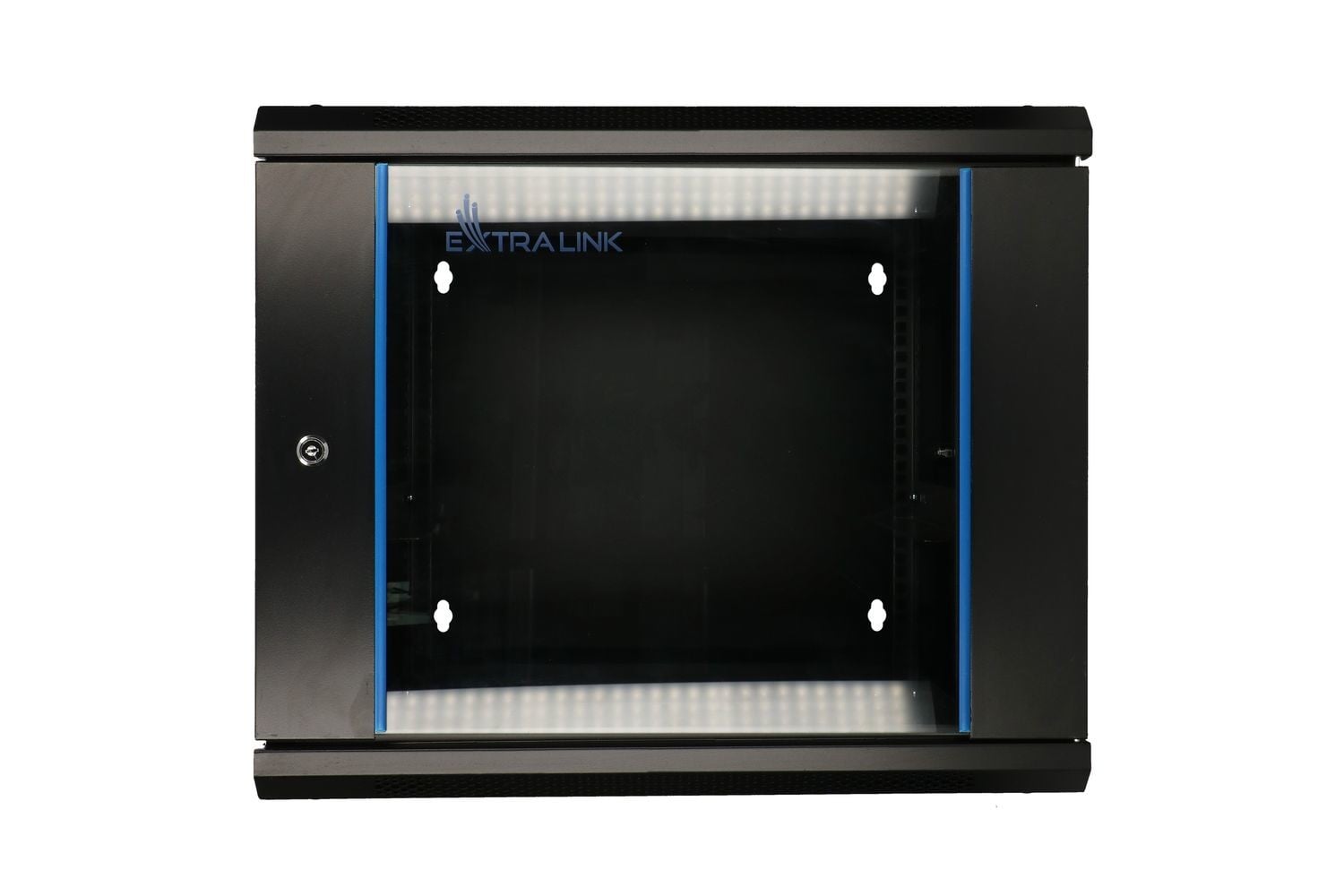 Extralink 9U 600X600 AZH WALL-MOUNTED RACKMOUNT CABINET SWING TYPE BLACK Rack monté sur le mur Noir